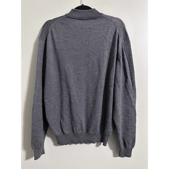 Tricots St Raphael Platinum Gray sweater Merino Wool Silk-Cashmere Men’s large - Picture 8 of 14